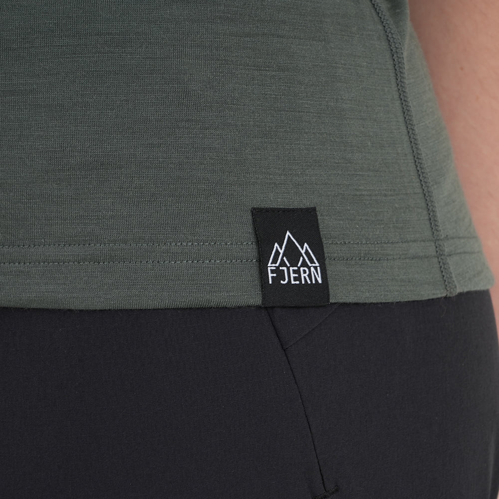 Womens 3 Peaks Merino Blend T-Shirt (Urban Chic/Lime)