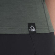 Womens 3 Peaks Merino Blend T-Shirt (Urban Chic/Lime)