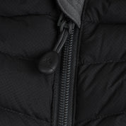 Womens Aktiv II Down Hooded Jacket (Black/Charcoal)