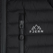 Womens Aktiv II Down Hooded Jacket (Black/Charcoal)