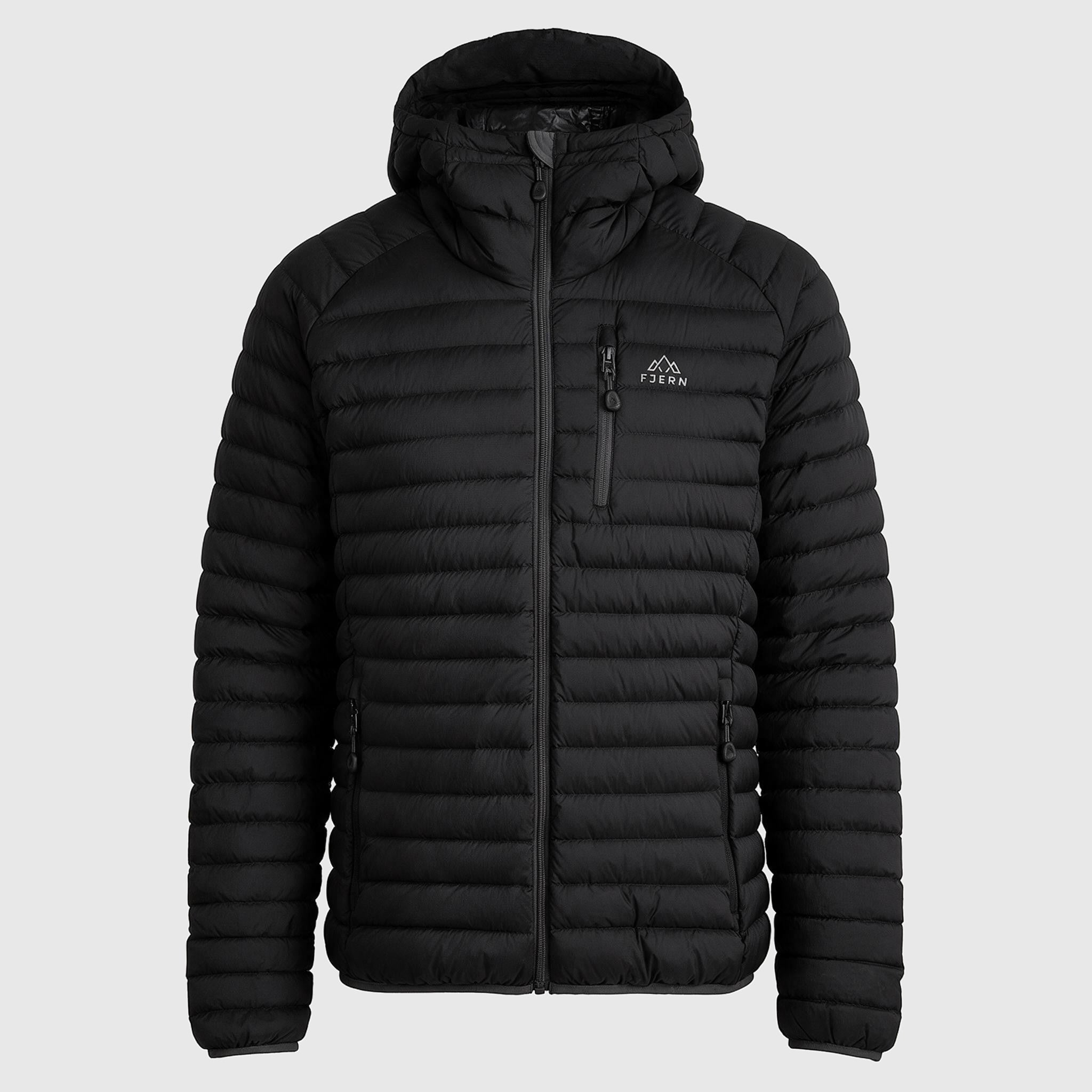 Womens Aktiv II Down Hooded Jacket (Black/Charcoal) ✧AI