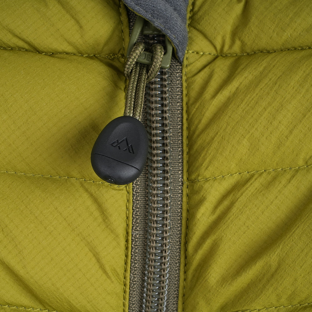 Womens Aktiv II Down Hooded Jacket (Cardamom Seed/Winter Moss)
