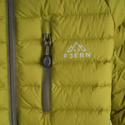Womens Aktiv II Down Hooded Jacket (Cardamom Seed/Winter Moss)