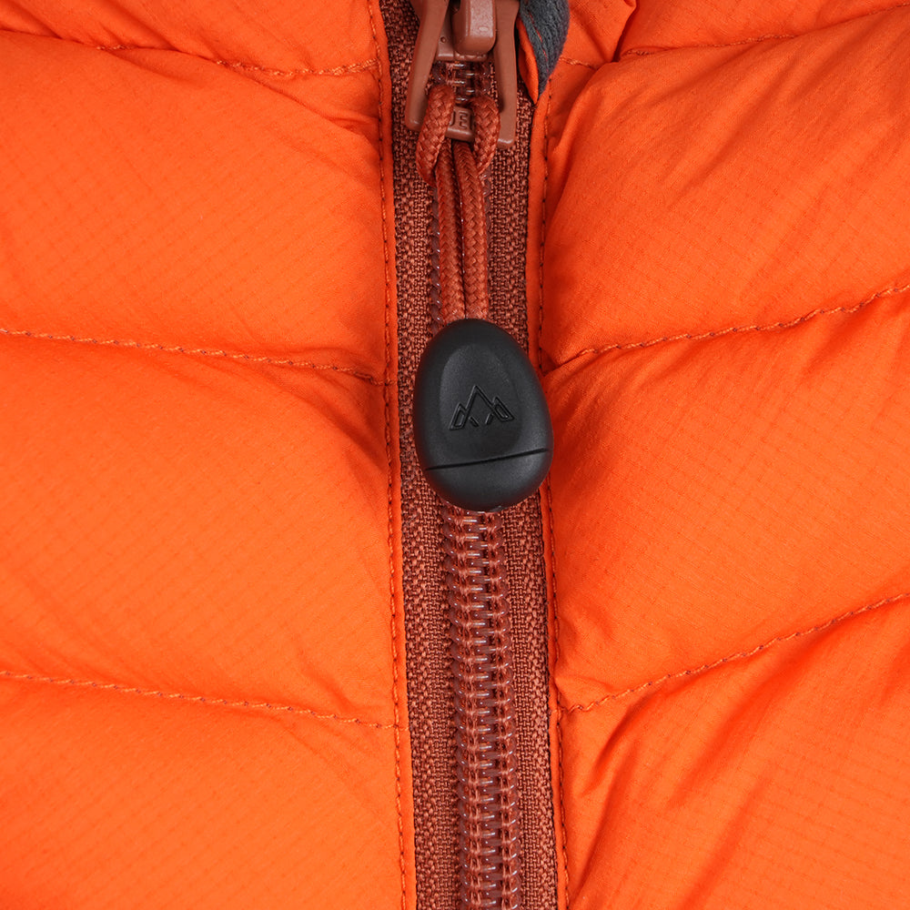 Womens Aktiv II Down Hooded Jacket (Koi/Baked Clay)