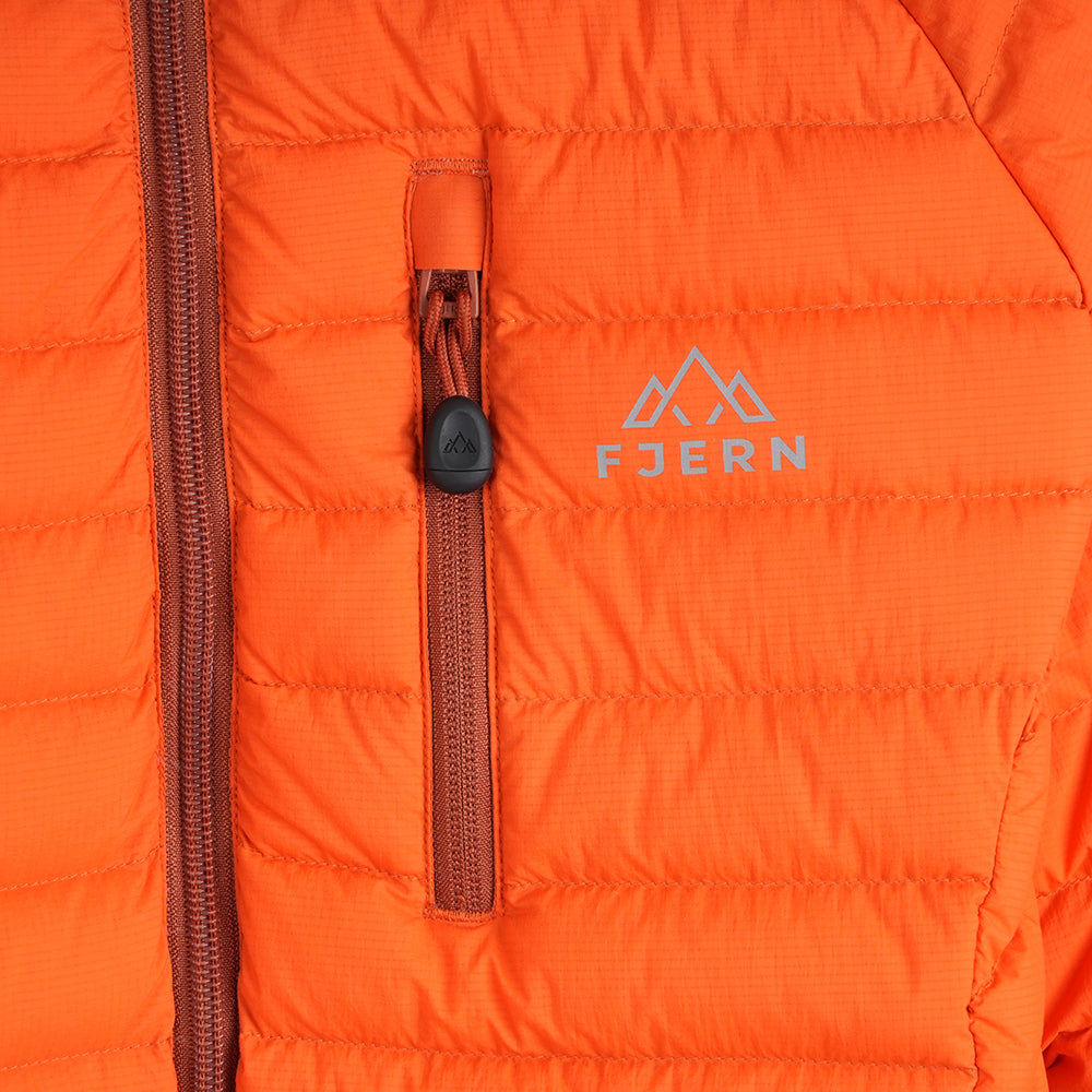 Womens Aktiv II Down Hooded Jacket (Koi/Baked Clay)