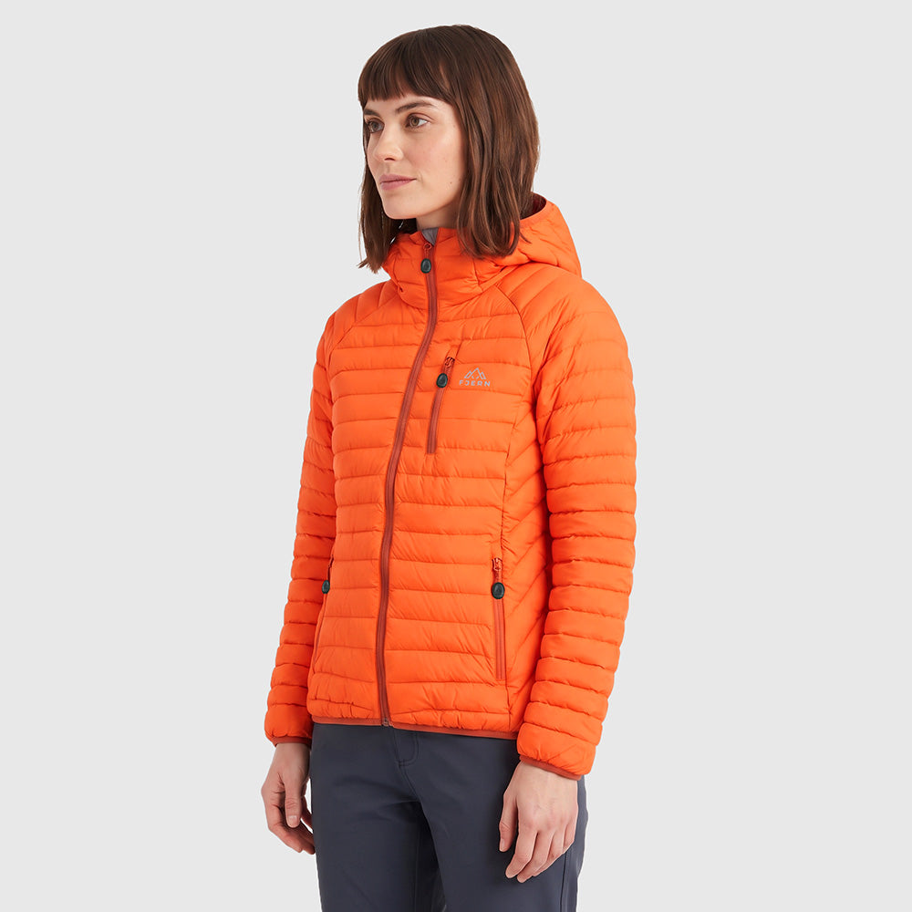 Womens Aktiv II Down Hooded Jacket (Koi/Baked Clay) ✦AI