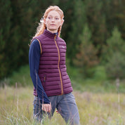 Fjern Womens Aktiv II Down Gilet (Aubergine/Mustard)