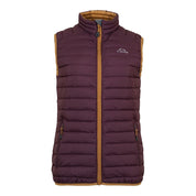 Fjern Womens Aktiv II Down Gilet (Aubergine/Mustard)