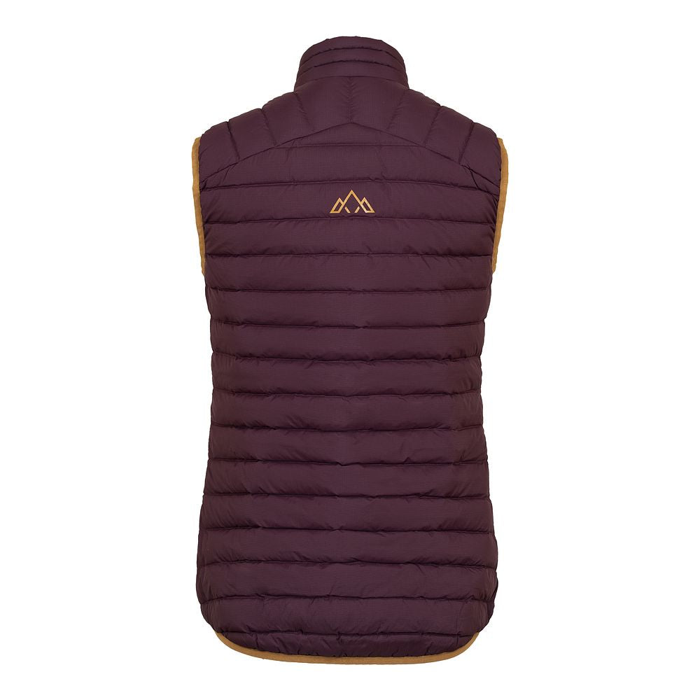 Fjern Womens Aktiv II Down Gilet (Aubergine/Mustard)
