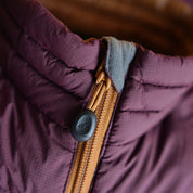 Fjern Womens Aktiv II Down Gilet (Aubergine/Mustard)
