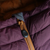 Fjern Womens Aktiv II Down Hooded Jacket (Aubergine/Mustard)
