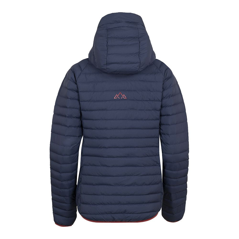 Fjern Womens Aktiv II Down Hooded Jacket (Navy/Rust)