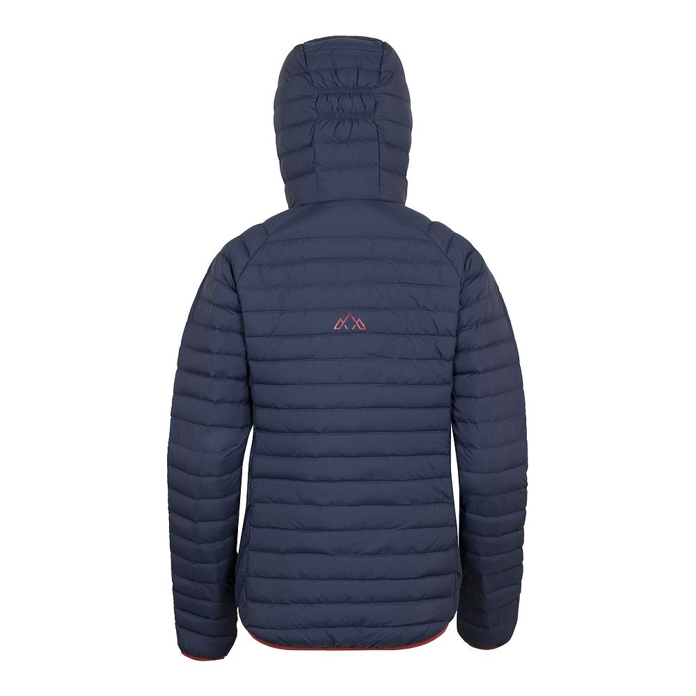 Fjern Womens Aktiv II Down Hooded Jacket (Navy/Rust)