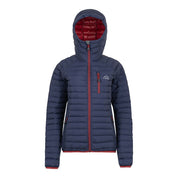 Fjern Womens Aktiv II Down Hooded Jacket (Navy/Rust)