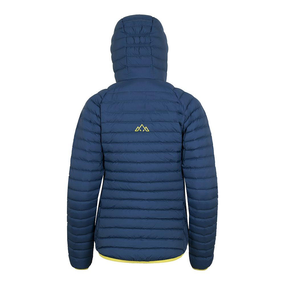 Fjern Womens Aktiv II Down Hooded Jacket (Poseidon/Citrus)