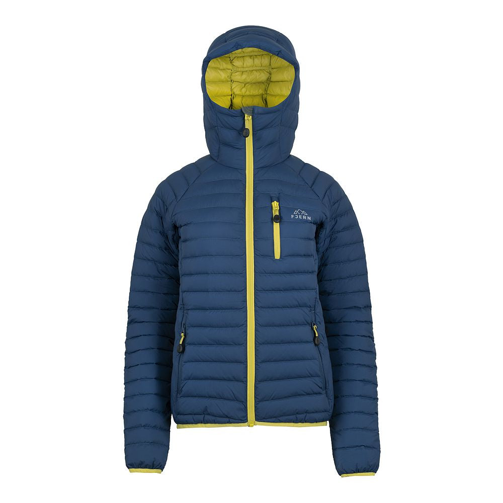 Fjern Womens Aktiv II Down Hooded Jacket (Poseidon/Citrus)