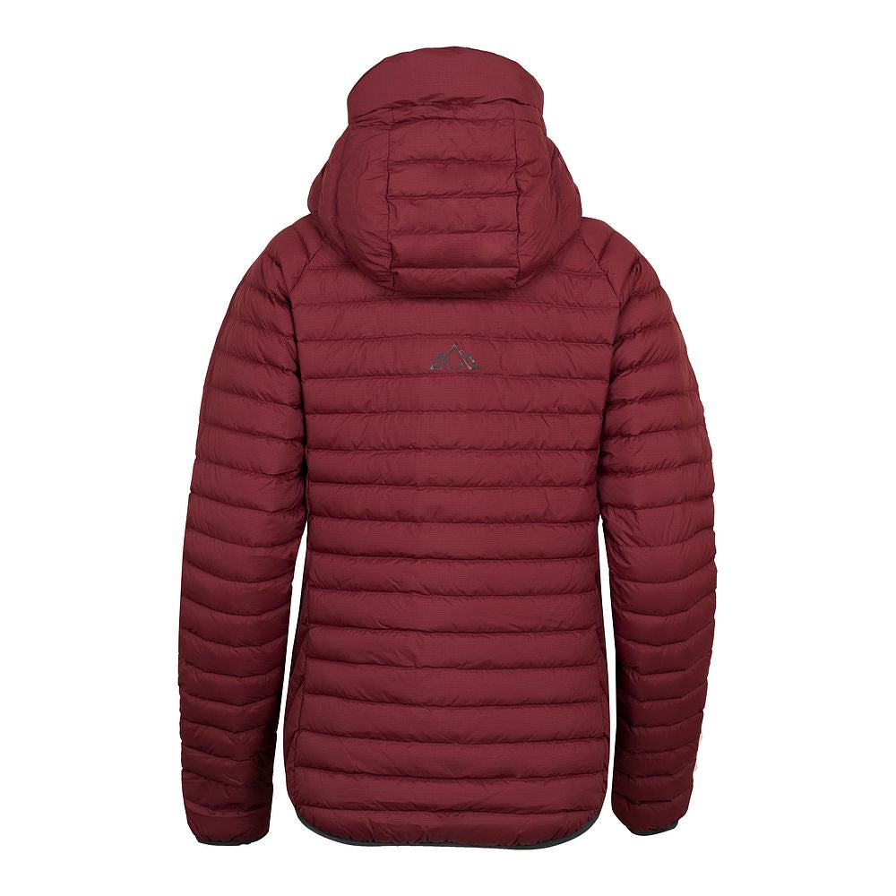 Fjern Womens Aktiv II Down Hooded Jacket (Rust/Charcoal)