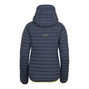 Fjern Womens Aktiv II Down Hooded Jacket (Storm Grey/Lime)