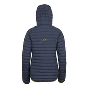 Fjern Womens Aktiv II Down Hooded Jacket (Storm Grey/Lime)