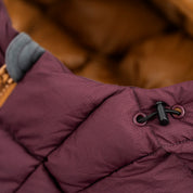 Fjern Womens Arktis III Down Hooded Jacket (Aubergine/Mustard)