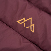 Fjern Womens Arktis III Down Hooded Jacket (Aubergine/Mustard)