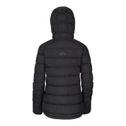 Fjern Womens Arktis III Down Hooded Jacket (Black/Charcoal)