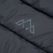 Fjern Womens Arktis III Down Hooded Jacket (Black/Charcoal)
