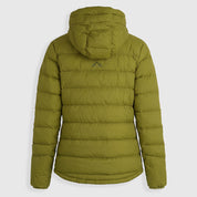 Womens Arktis III Down Hooded Jacket (Cardamom Seed/Winter Moss) ✦AI