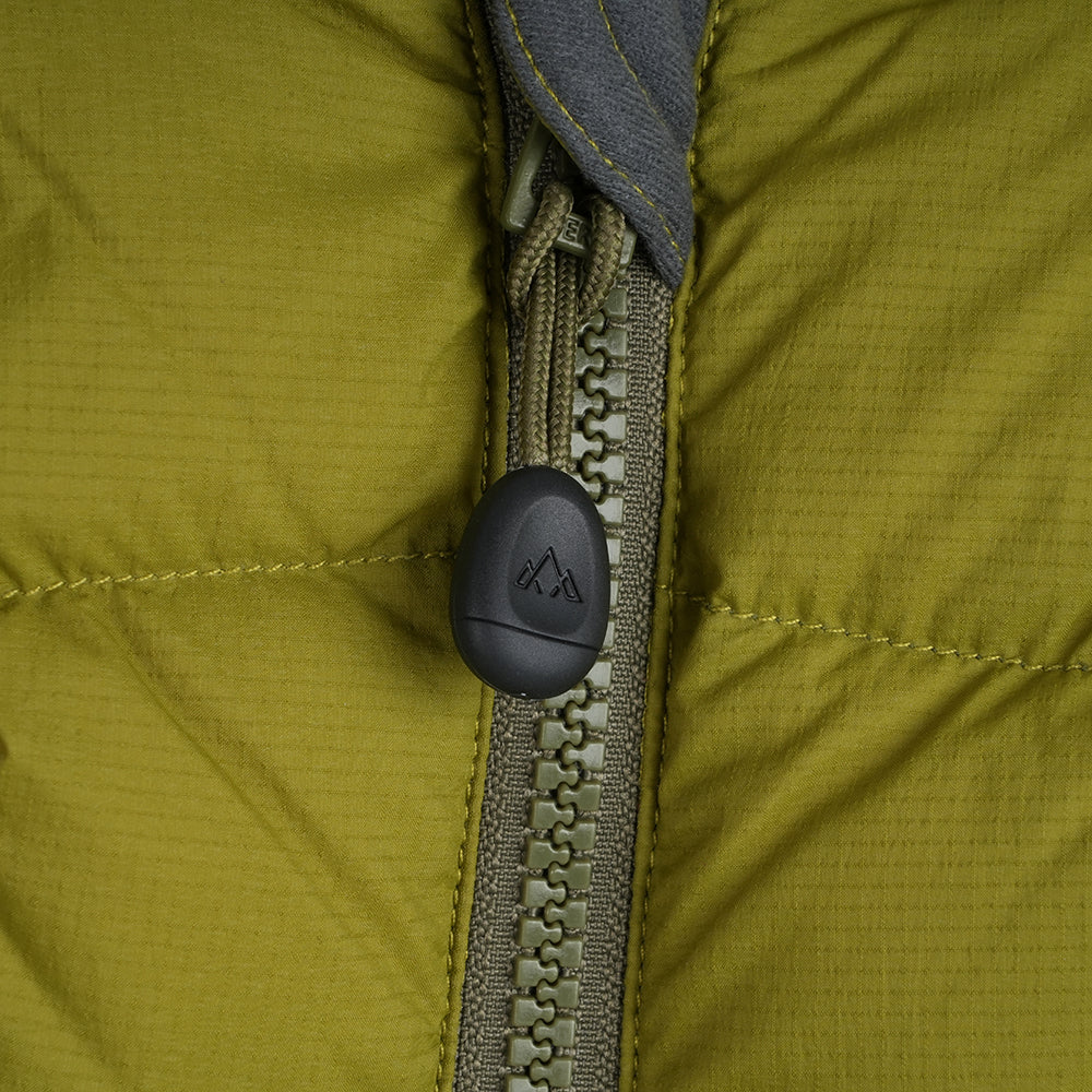 Womens Arktis III Down Hooded Jacket (Cardamom Seed/Winter Moss)