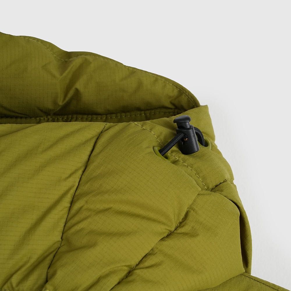 Womens Arktis III Down Hooded Jacket (Cardamom Seed/Winter Moss)