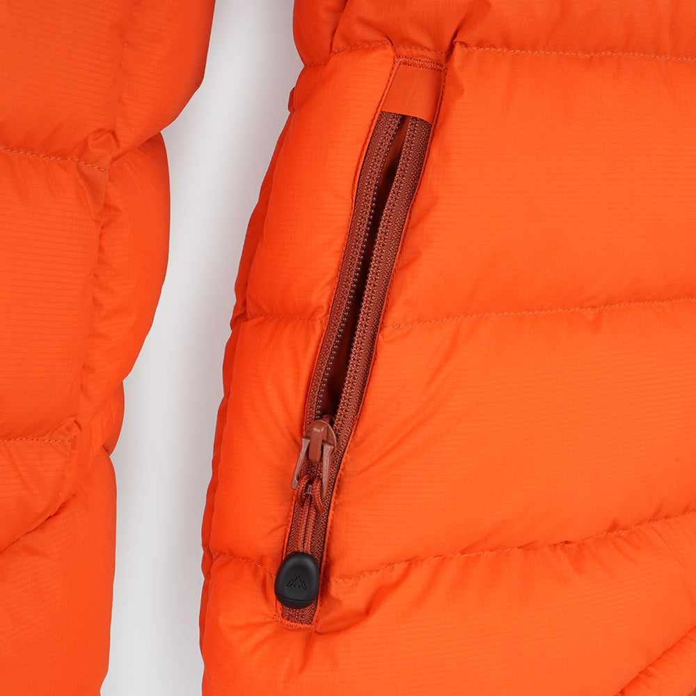 Womens Arktis III Down Hooded Jacket (Koi/Baked Clay)