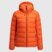Womens Arktis III Down Hooded Jacket (Koi/Baked Clay) ✦AI