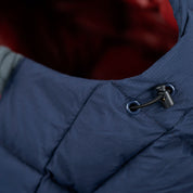 Fjern Womens Arktis III Down Hooded Jacket (Navy/Rust)