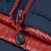 Fjern Womens Arktis III Down Hooded Jacket (Navy/Rust)