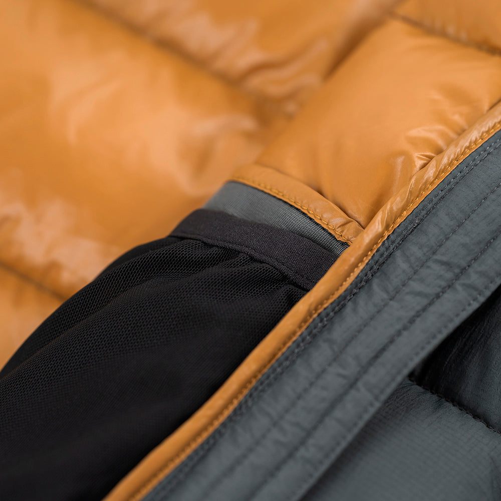 Fjern Womens Arktis III Down Hooded Jacket (Urban Chic/Mustard)