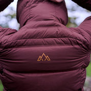 Fjern Womens Aska Waterproof Down Jacket (Aubergine/Mustard)