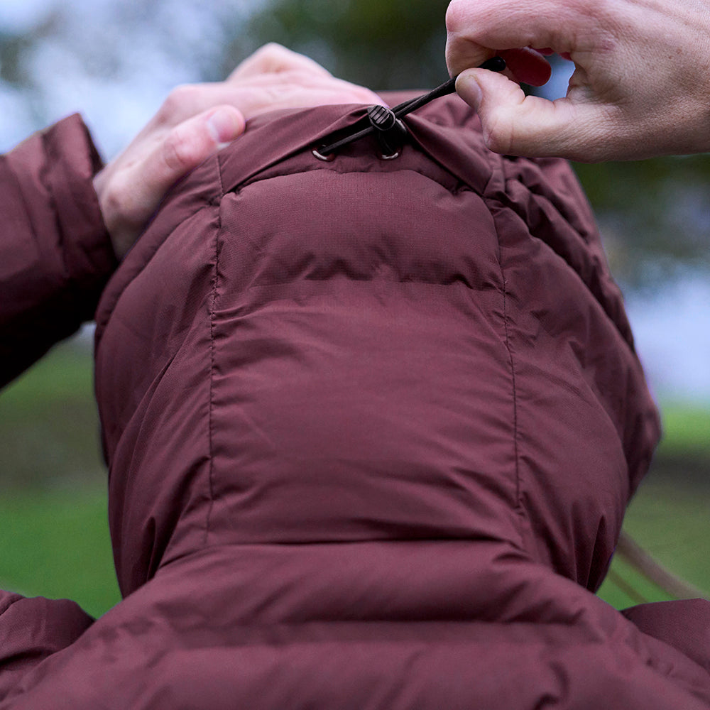 Fjern Womens Aska Waterproof Down Jacket (Aubergine/Mustard)