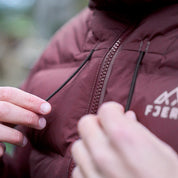 Fjern Womens Aska Waterproof Down Jacket (Aubergine/Mustard)