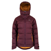 Fjern Womens Aska Waterproof Down Jacket (Aubergine/Mustard)