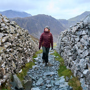 Fjern Womens Aska Waterproof Down Jacket (Aubergine/Mustard)