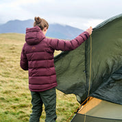 Fjern Womens Aska Waterproof Down Jacket (Aubergine/Mustard)