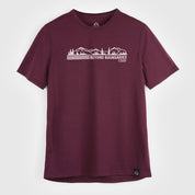 Womens Beyond Boundaries Merino Blend T-Shirt (Aubergine/Chalk)