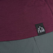 Womens Beyond Boundaries Merino Blend T-Shirt (Aubergine/Chalk)