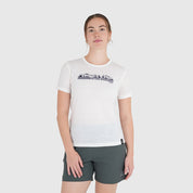 Womens Beyond Boundaries Merino Blend T-Shirt (Chalk/Navy)