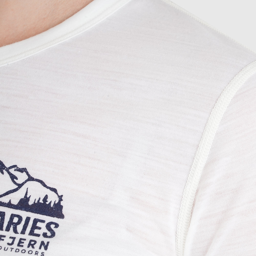 Womens Beyond Boundaries Merino Blend T-Shirt (Chalk/Navy)