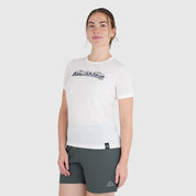 Womens Beyond Boundaries Merino Blend T-Shirt (Chalk/Navy)