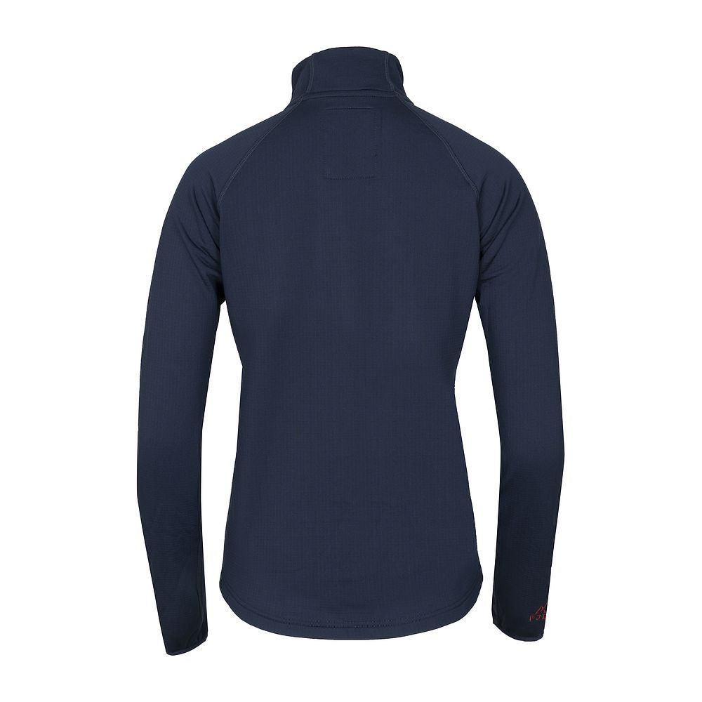 Fjern Womens Bresprekk II Full Zip Grid Pullover (Navy/Rust)
