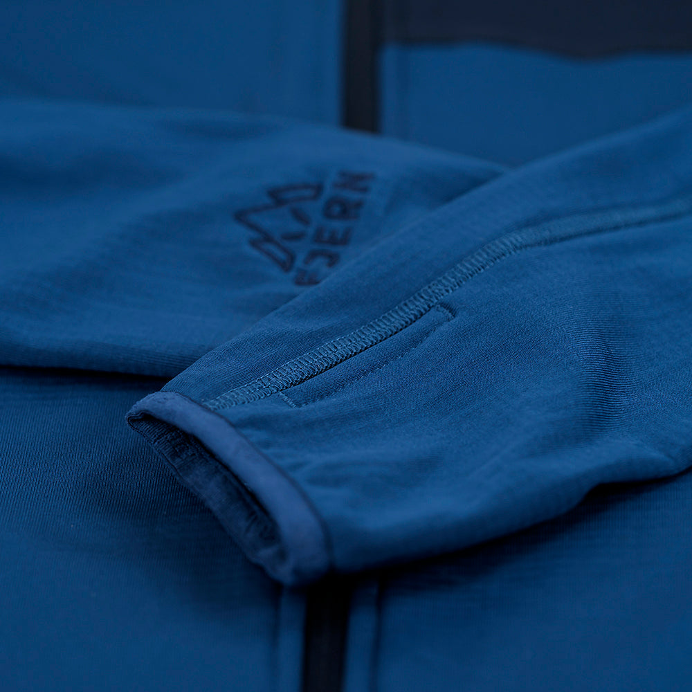 Fjern Womens Bresprekk II Full Zip Grid Pullover (Poseidon/Navy)