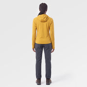 Womens Bresprekk II Hooded Full Zip Grid Fleece (Harvest Gold/Poseidon) ✦AI