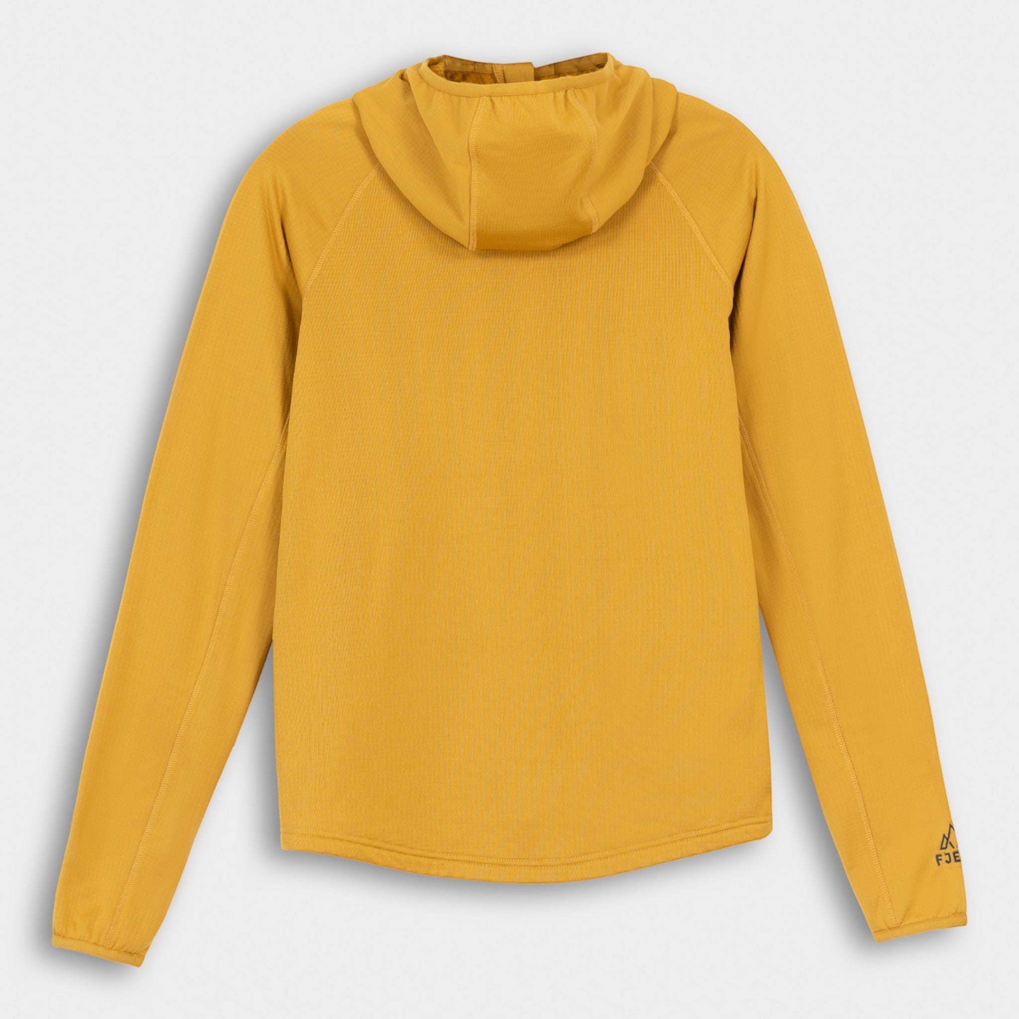 Womens Bresprekk II Hooded Full Zip Grid Fleece (Harvest Gold/Poseidon)